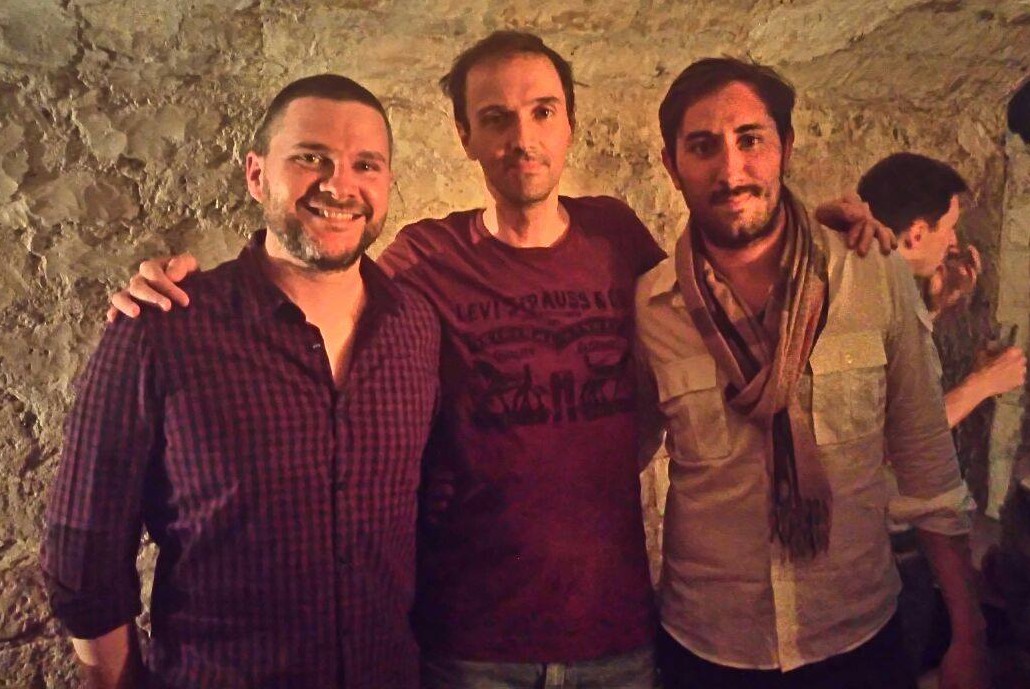 La fine équipe : de gauche à droite Laurent, Olivier et Corentin