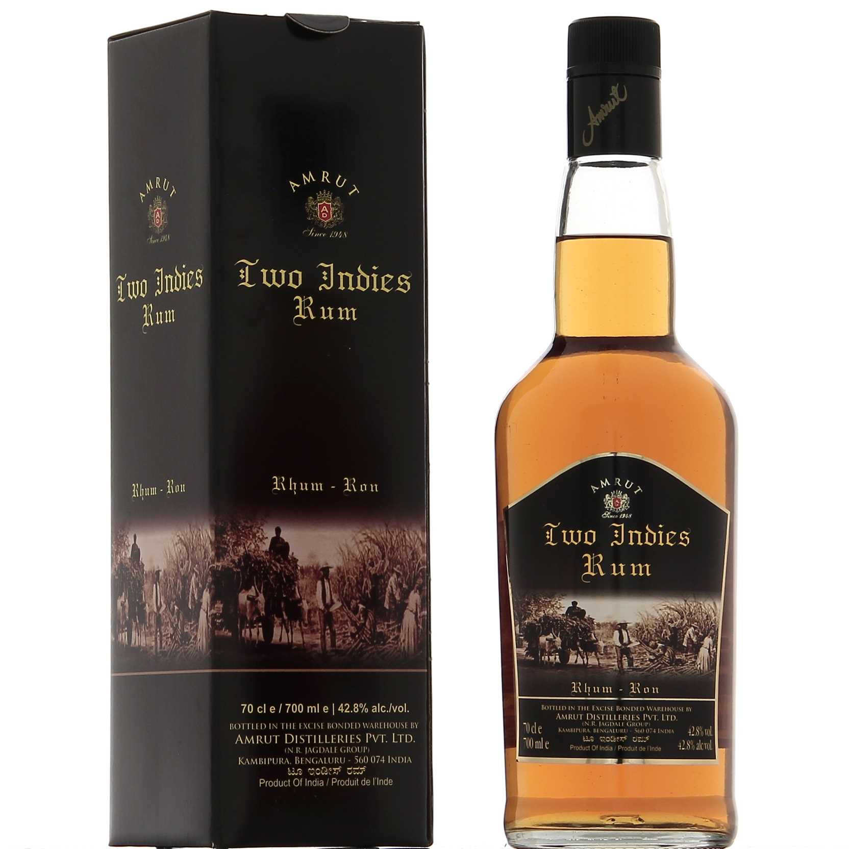 Amrut Two Indies Rum 42,8° Rhum Attitude