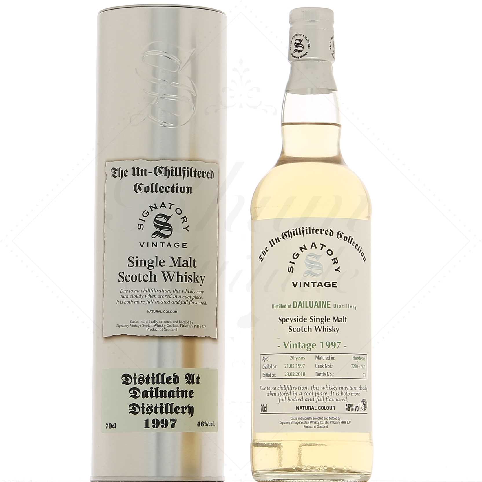 Dailuaine 1997 20 ans Signatory Vintage The Unchillfiltered-Collection 46°