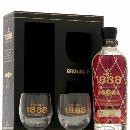 Brugal 1888 Coffret 2 Verres 40°