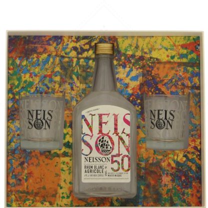 Neisson blanc 50° en coffret ti punch avec 2 verres
