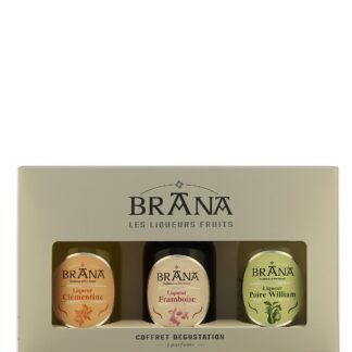 Brana Coffret 3 liqueurs 3x20cl Poire Clementine Framboise 45°