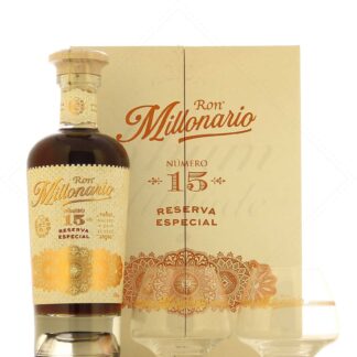 Millonario Solera 15 40° en coffret 2 verres